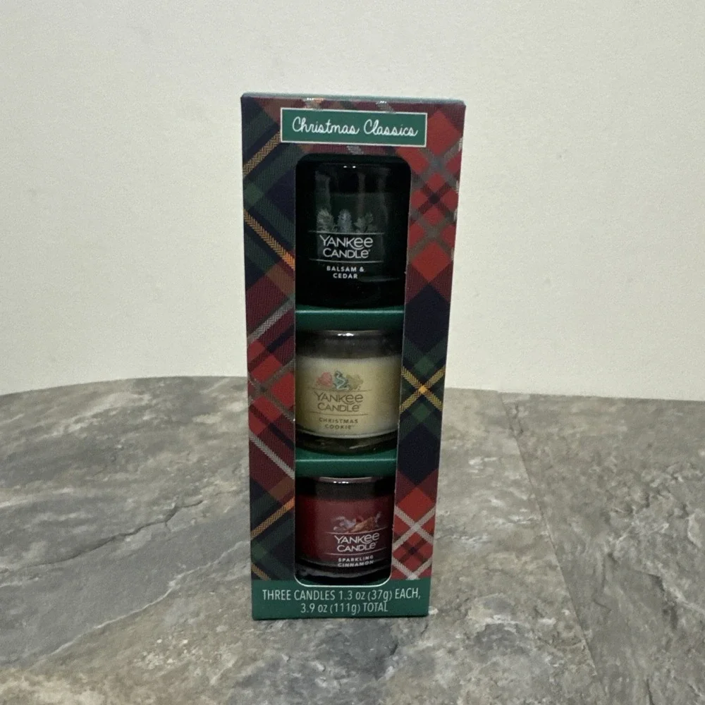 Yankee Candle Christmas Classics Mini Gift Set 1.3oz Each NEW
